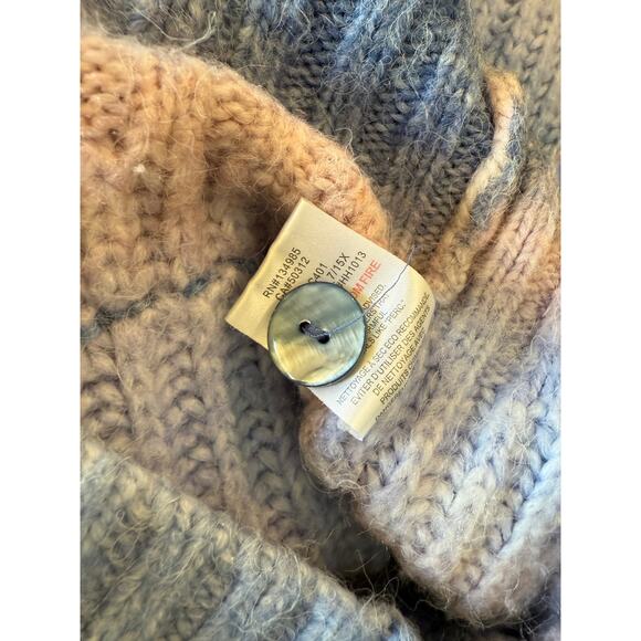 For Love and Lemons Celeste Cardigan Sweater Tie Dye Size Large Pink Blue - Picture 10 of 10